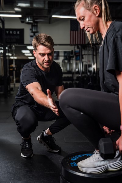 Doug Haugh coaching athlete at The Performance Shift